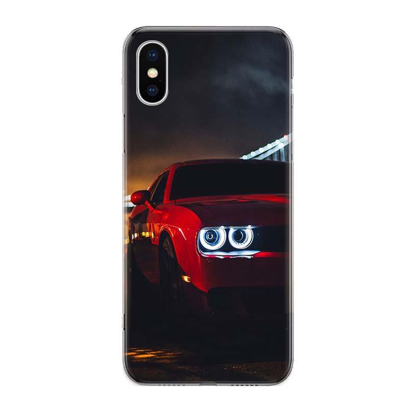 Coque de téléphone de voiture de sport cool pour iPhone 14 13 12 11 Pro Max Mini X Xs Xr 6 6s 7 8 Plus 5 5s Se Housse en caoutchouc de silicone souple antichoc