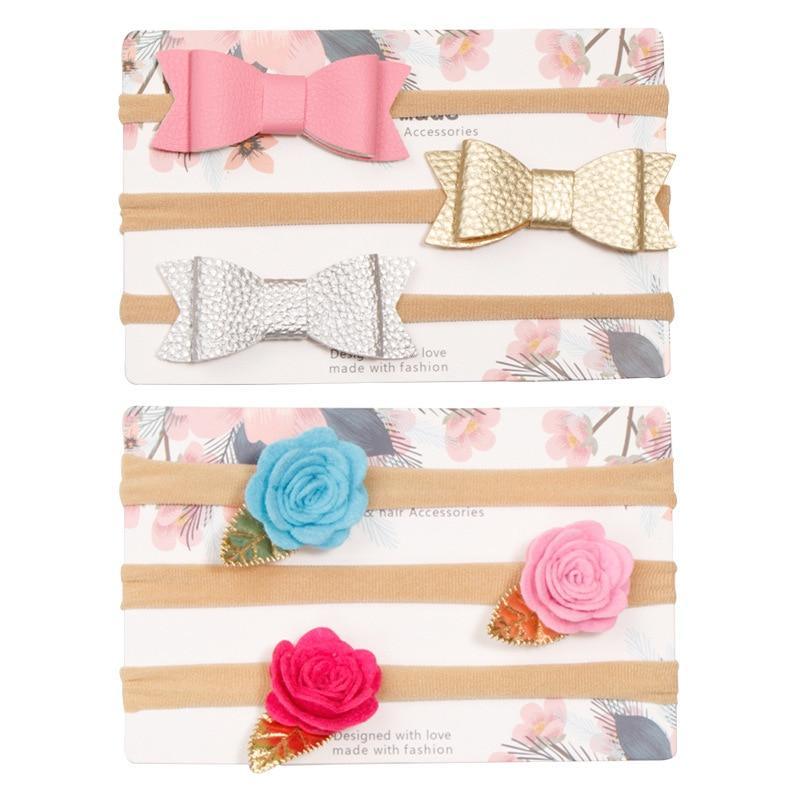 Bandeau Bébé Fille, Élastique Bébé, Accessoires Cheveux Enfants, Ensemble Nœuds Pour Bébés Filles