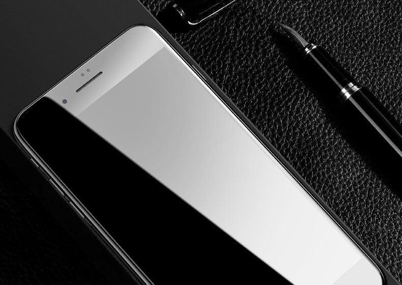 Verre de protection 9000D incurvé et souple pour iPhone SE 2020 6 6S Plus, protection d'écran en verre trempé pour iPhone 7 8 PLUS, film en verre anti-rayures et anti-traces de doigts pour iPhone.