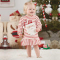 Bébé Filles Manches Longues Rayé Noël Tenues Robe Pour Filles Vêtements Design Unique Excellent Look