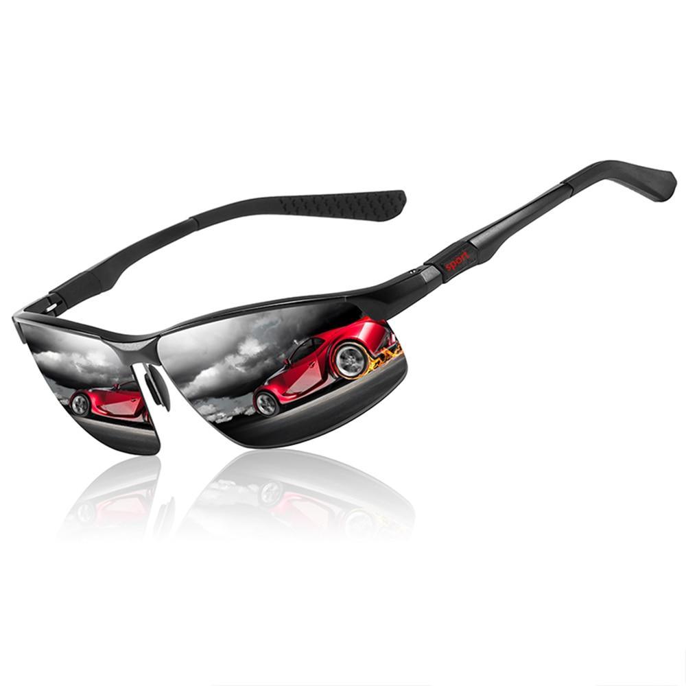 Nouvelles Lunettes de soleil de sport en aluminium Hommes Polarisées Marque de lunettes de soleil sport pour femmes et hommes avec protection UV400