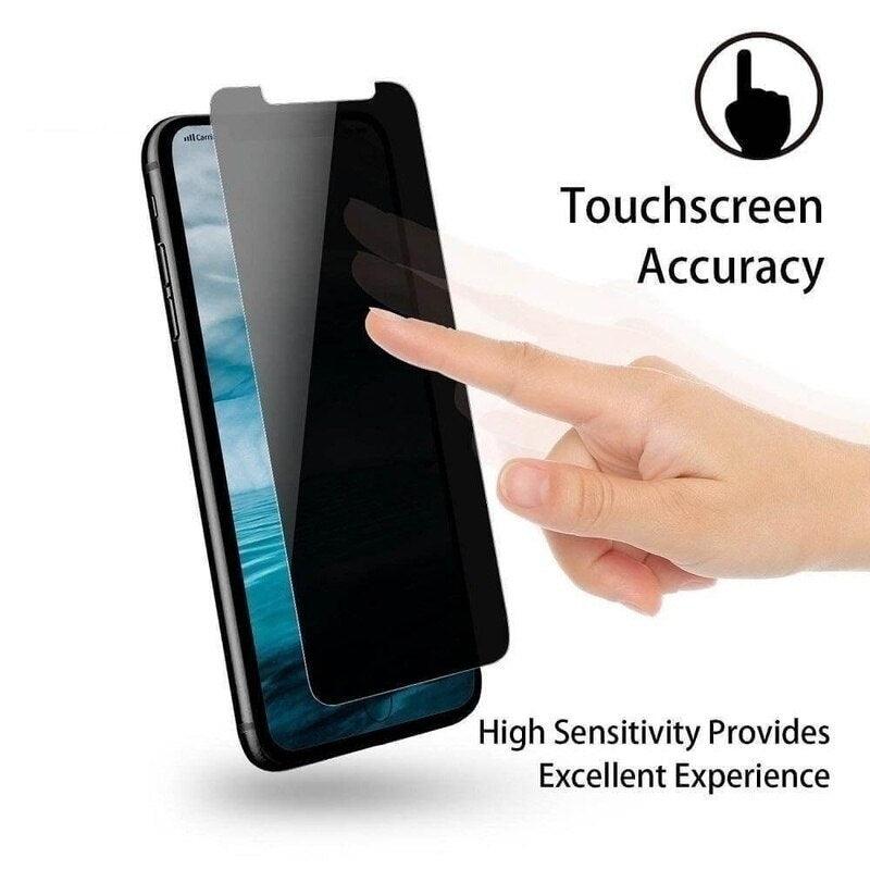 Lot de 3 Films de Protection Anti-Espion en Verre Trempé pour IPhone 11 12 13 14 Pro Max 12 Mini X XS XR 6 6S 7 8 Plus Protection d'Écran Confidentiel Anti-Espion HD en Verre Trempé Incassable Antichoc