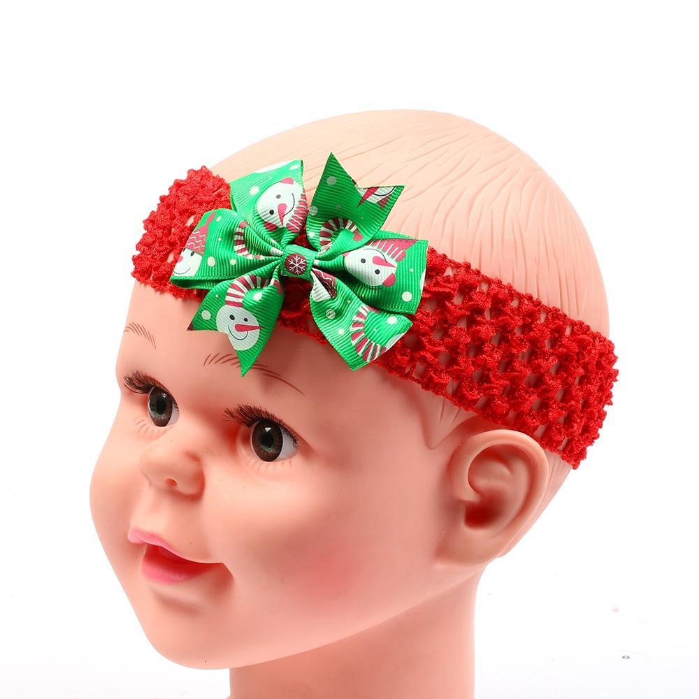 Bandeau Bébé Ruban Tout-Petit Accessoires Cheveux Fille Nouveau-né Nœud Noël Serre-tête bandeau