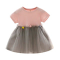 Robes de princesse décontractées en tulle patchwork pour bébés filles, nouvelle mode printemps