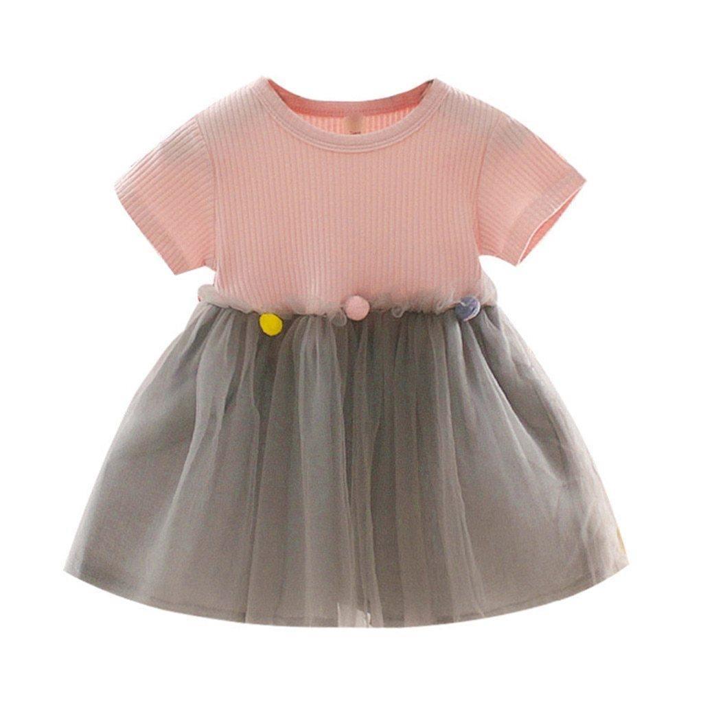 Robes de princesse décontractées en tulle patchwork pour bébés filles, nouvelle mode printemps