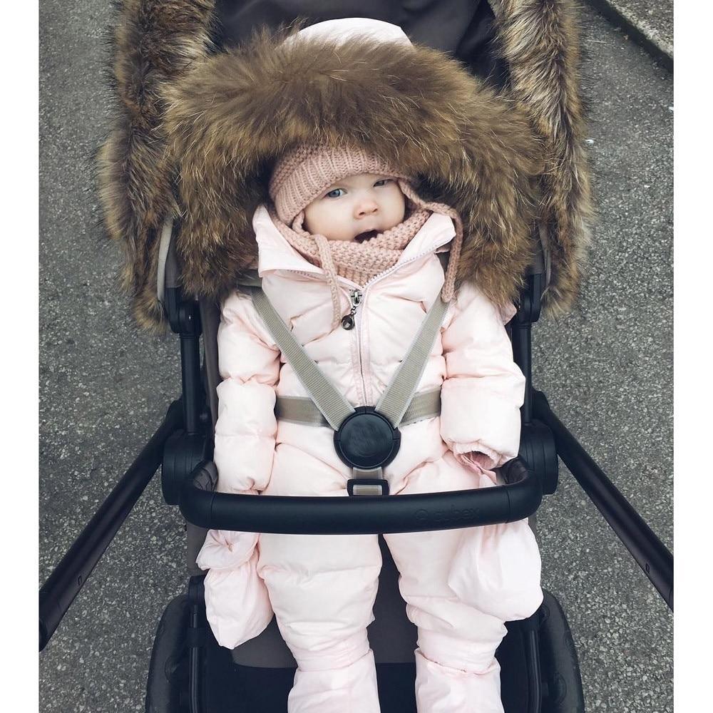 Vêtements d'hiver pour bébés, combinaison de neige chaude et épaisse à capuche pour garçons et filles