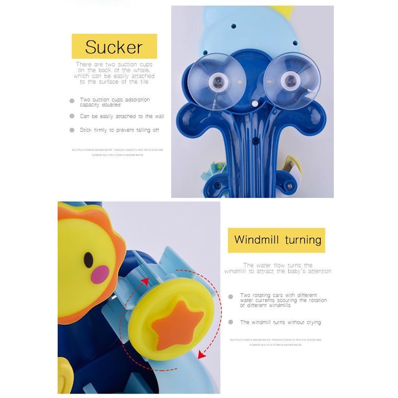 Jouets de bain pour bébé Arroseur d'eau Escargot Baleine pour tout-petits et nouveau-nés Jeux de jet d'eau Jouets de salle de bain pour enfants