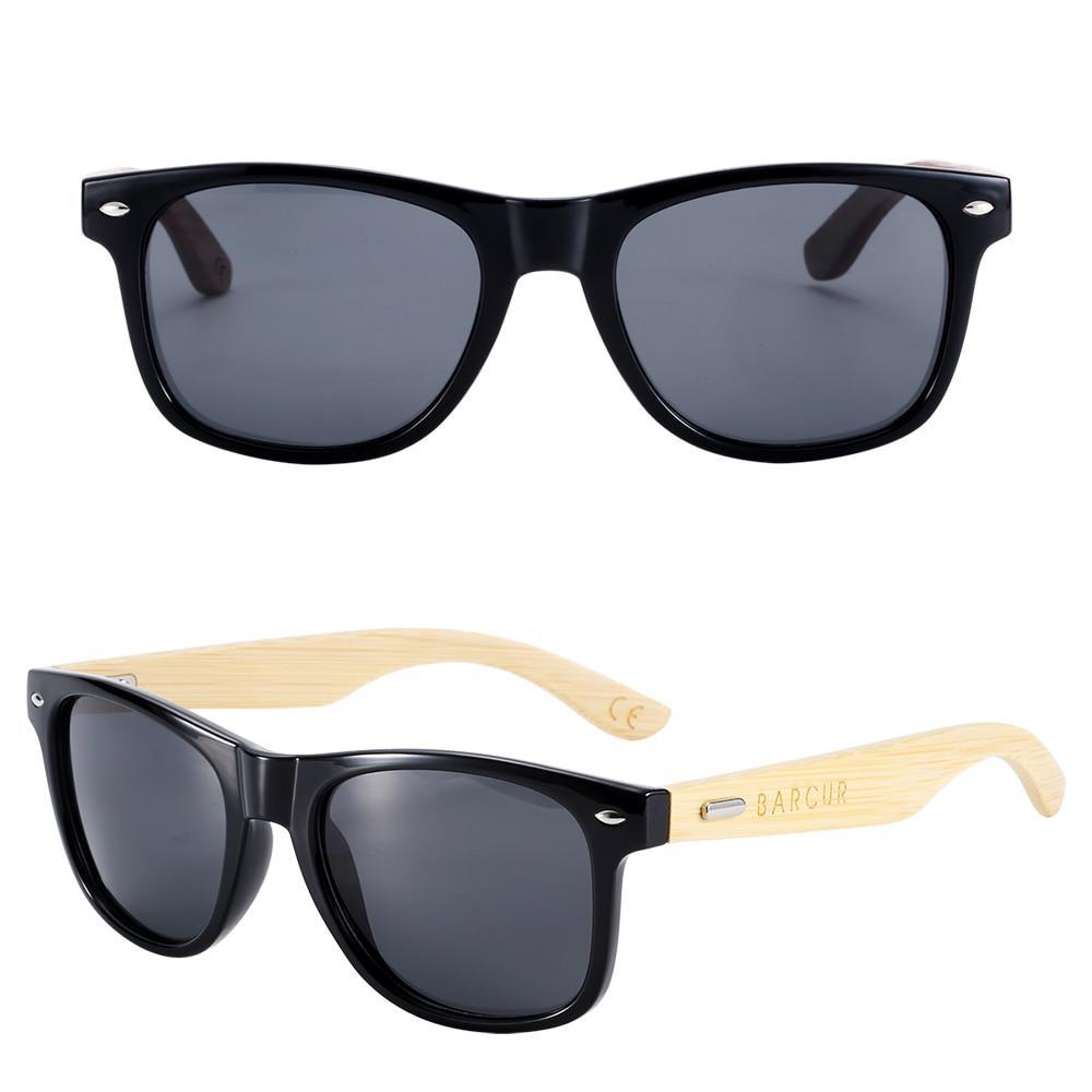 Lunettes de soleil classiques en bambou polarisées faites à la main, naturelles, pour hommes et femmes, lunettes de soleil en bois Oculos de sol masculino avec protection UV400 pour les yeux