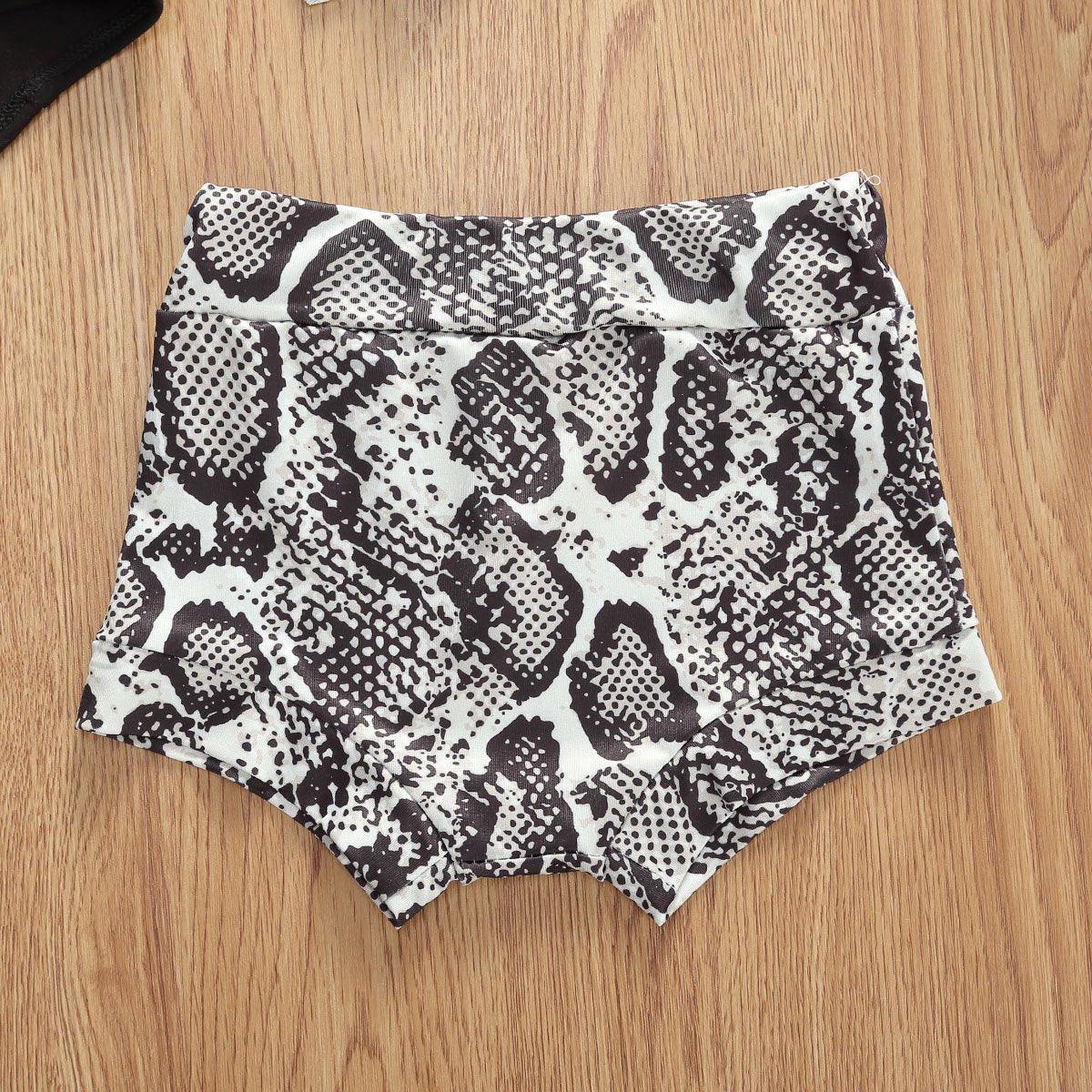 Ensemble de vêtements pour nouveau-nés bébés filles - hauts à manches courtes, short, bandeau - design élégant et moderne pour la fille à papa