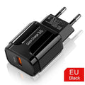 Chargeur USB portable 18W Quick Charge 3.0 QC 3.0 4.0 Adaptateur de chargeur rapide/téléphone USB pour téléphones