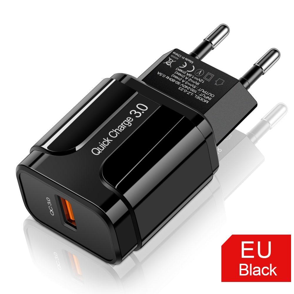 Chargeur USB portable 18W Quick Charge 3.0 QC 3.0 4.0 Adaptateur de chargeur rapide/téléphone USB pour téléphones
