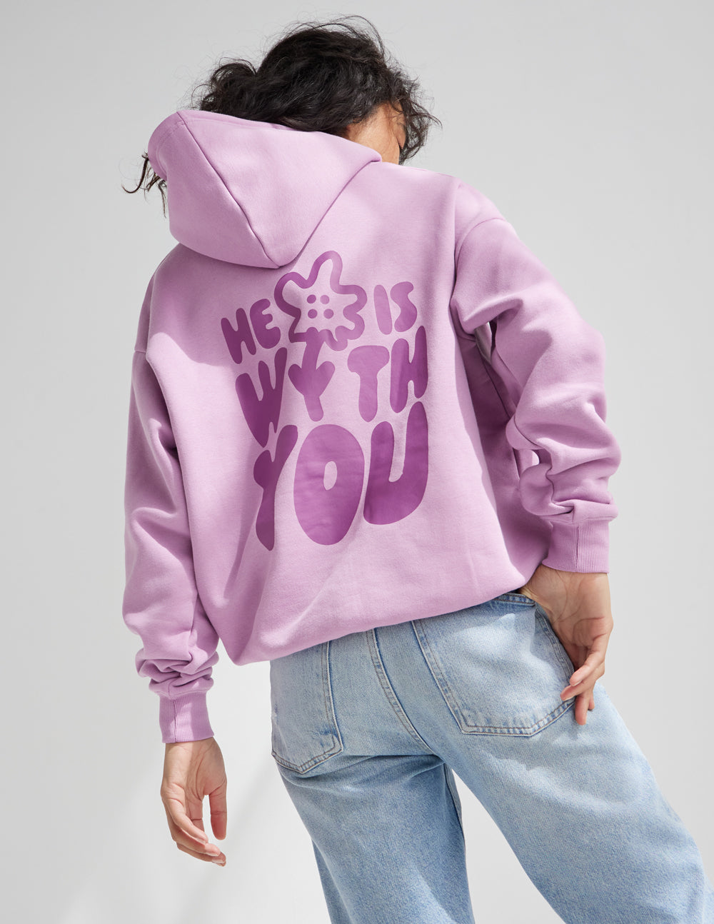 Sweat à Capuche Unisexe "Il Est Avec Vous"