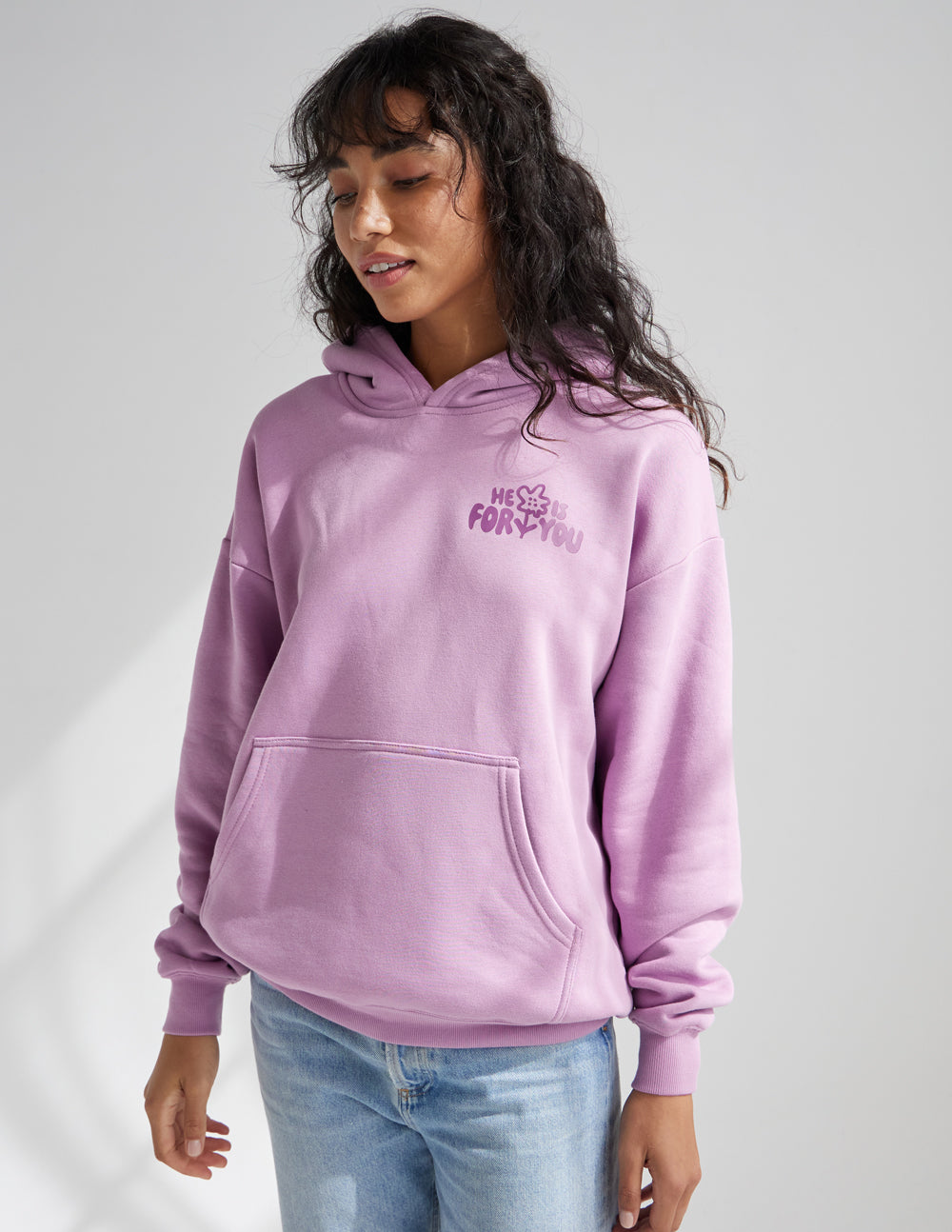 Sweat à Capuche Unisexe "Il Est Avec Vous"