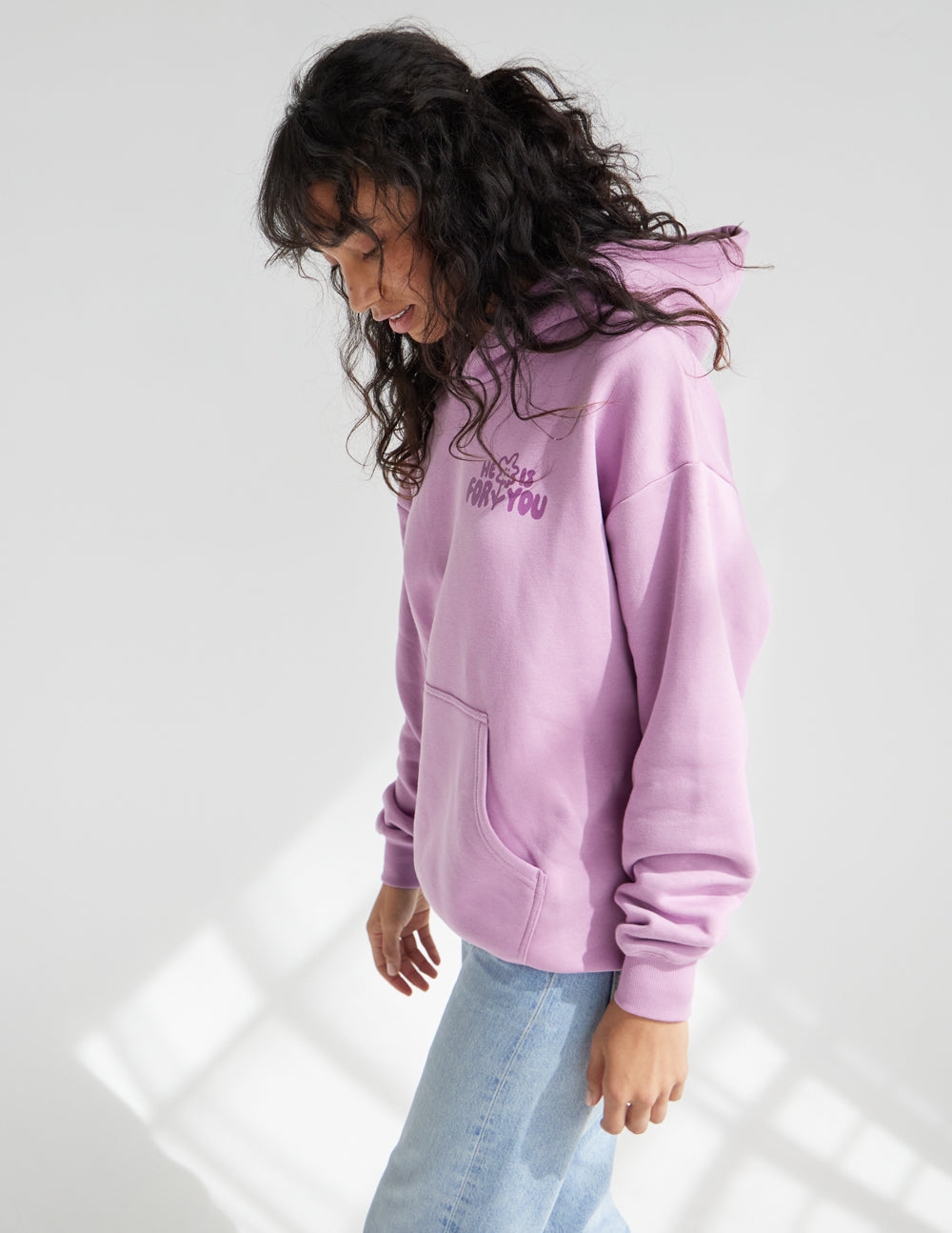 Sweat à Capuche Unisexe "Il Est Avec Vous"