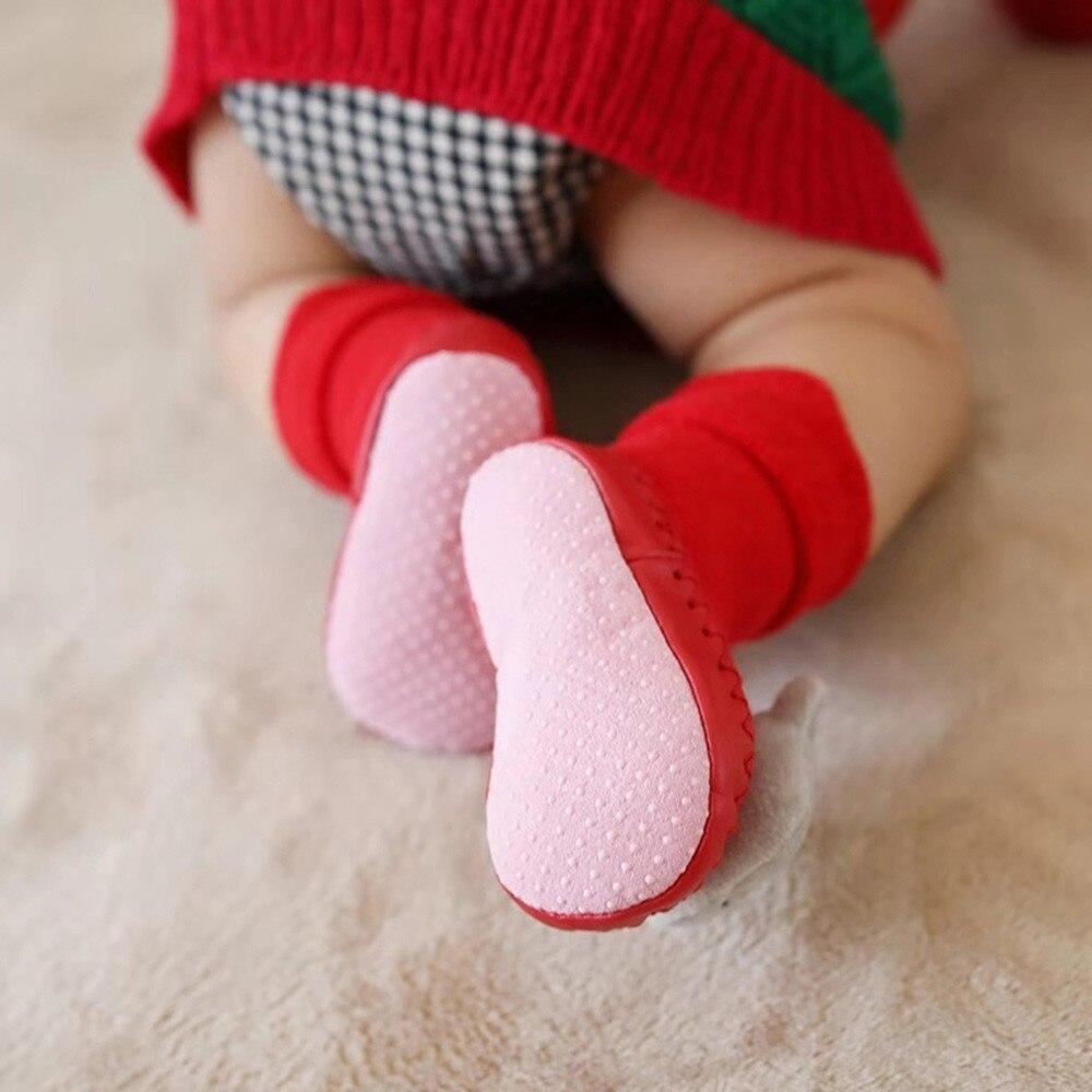 Chaussettes Bébé Noël Nouveau-né Pour Garçons/Filles Chaussettes de Sol de Noël Antidérapantes Chaussettes Premiers Pas Pour Bébé Enfants