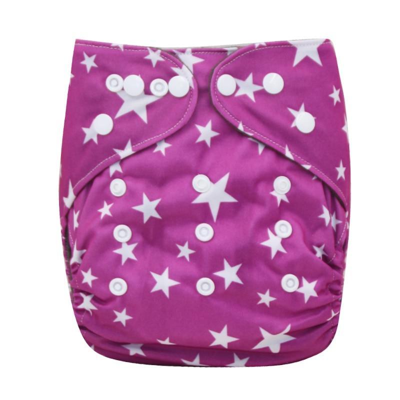 Couche-culotte lavable en charbon de bambou imprimé moderne avec poche intérieure, à double gousset, pour bébés et enfants