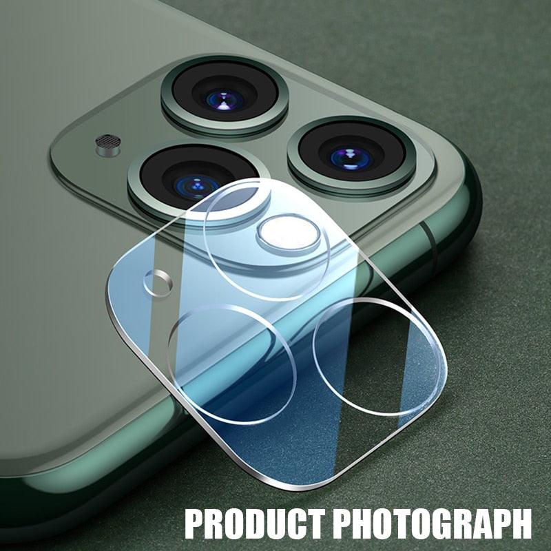 3 Protecteurs d'écran d'objectif de caméra pour iPhone 11 12 Pro Max 13 Mini Verre d'appareil photo pour iPhone XR XS X 7 8 Plus 6 6S SE 2020 Verre d'objectif en verre trempé résistant aux rayures