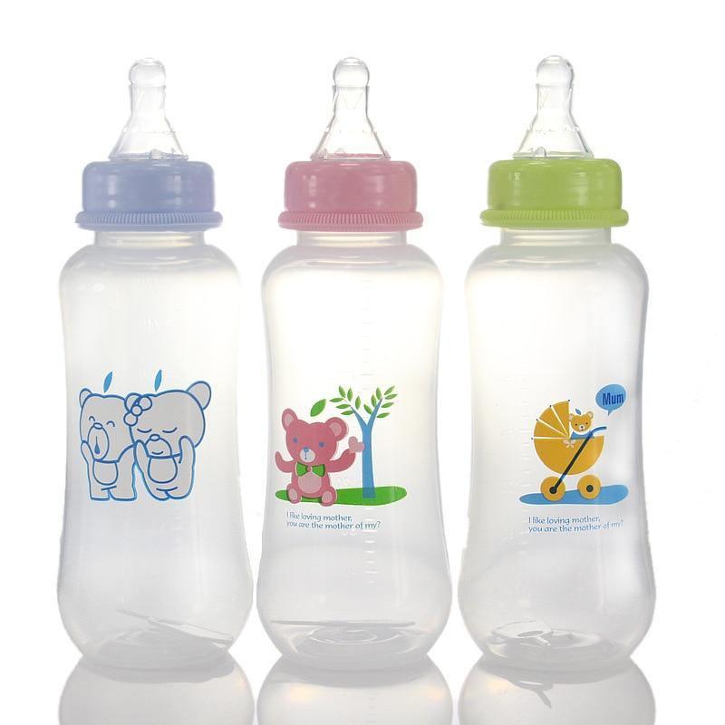 Biberon dessin animé animal nouveau-né biberon d'apprentissage tasse anti-colique biberon portable à gribouillis pour enfants