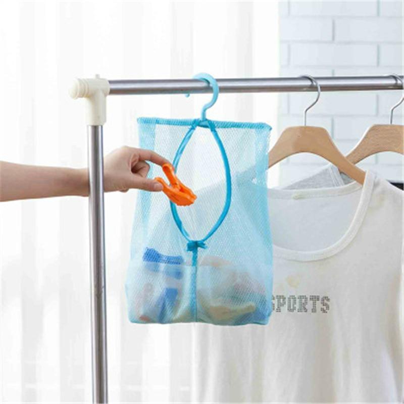 Sacs de rangement suspendus multifonctionnels en maille pour salle de bain, sacs en maille écologiques pour jouets de bain, paniers pour articles de rangement de salle de bain