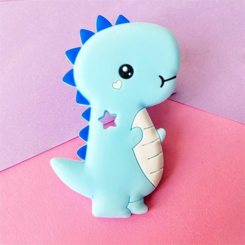 Anneau de dentition Dinosaure en forme d'animal pour bébés garçons et filles - Sans BPA - Cadeau parfait