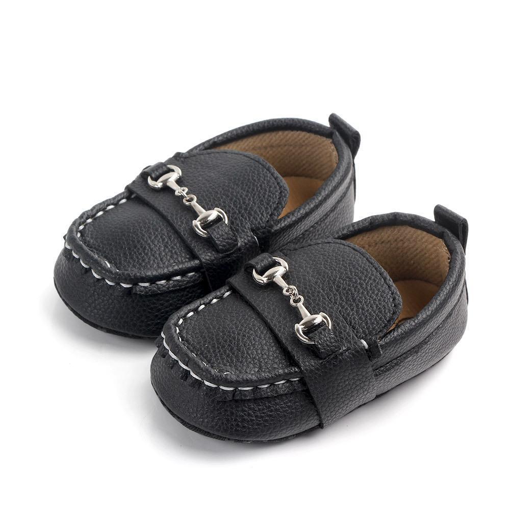 Chaussures en cuir pour bébé, mode nourrisson garçons filles antidérapantes, semelle souple, premiers pas pour nouveau-nés, chaussures de luxe pour enfants