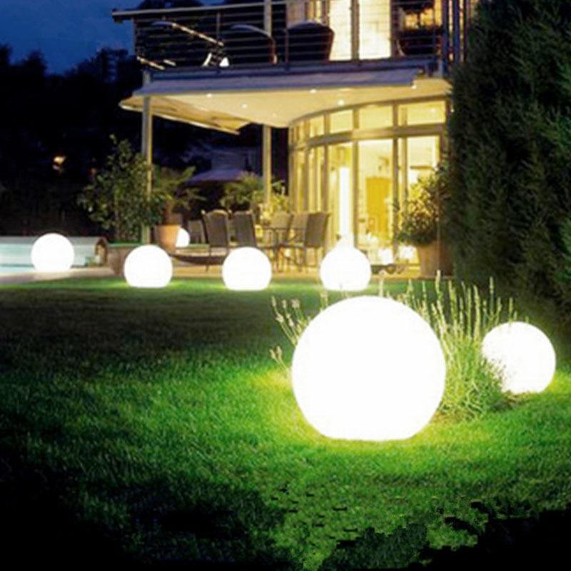 Lampe LED décorative en forme de boule de lune, étanche, pour jardin et allée, lampe de jardin moderne
