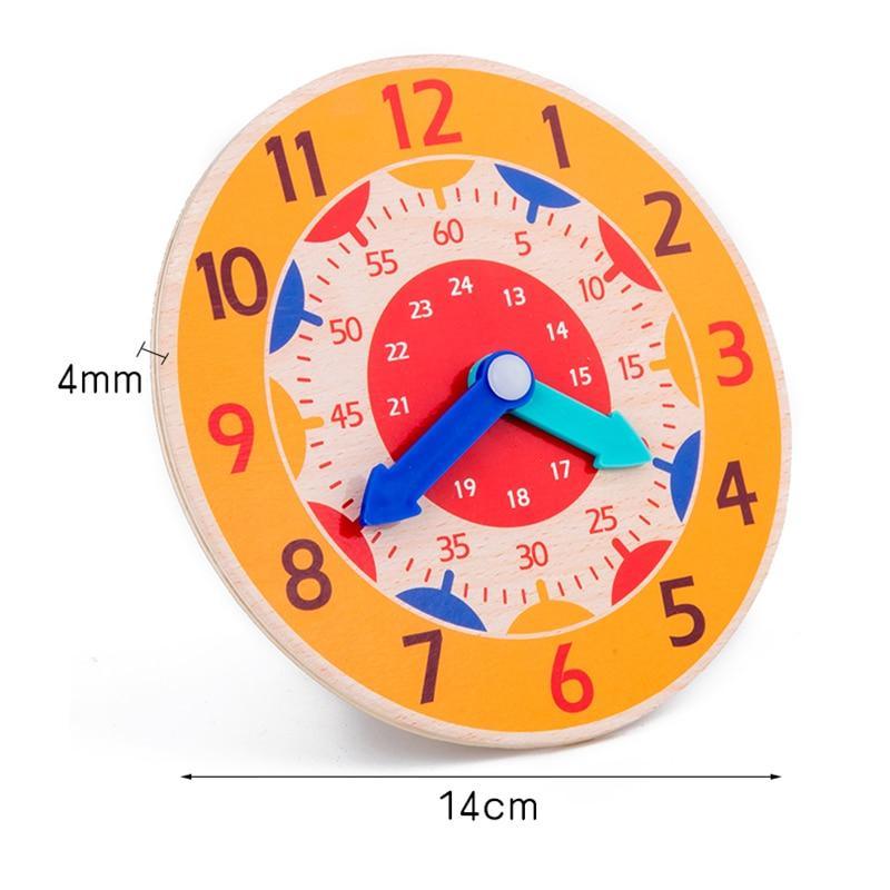 Jouets d'horloge Montessori en bois pour enfants, horloge colorée pour l'apprentissage des heures, minutes et secondes, aides pédagogiques pour la petite enfance