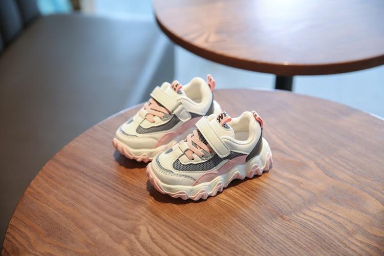 Chaussures de sport respirantes décontractées pour garçons Baskets pour enfants Chaussures de course pour bébés filles Chaussures en maille et toile