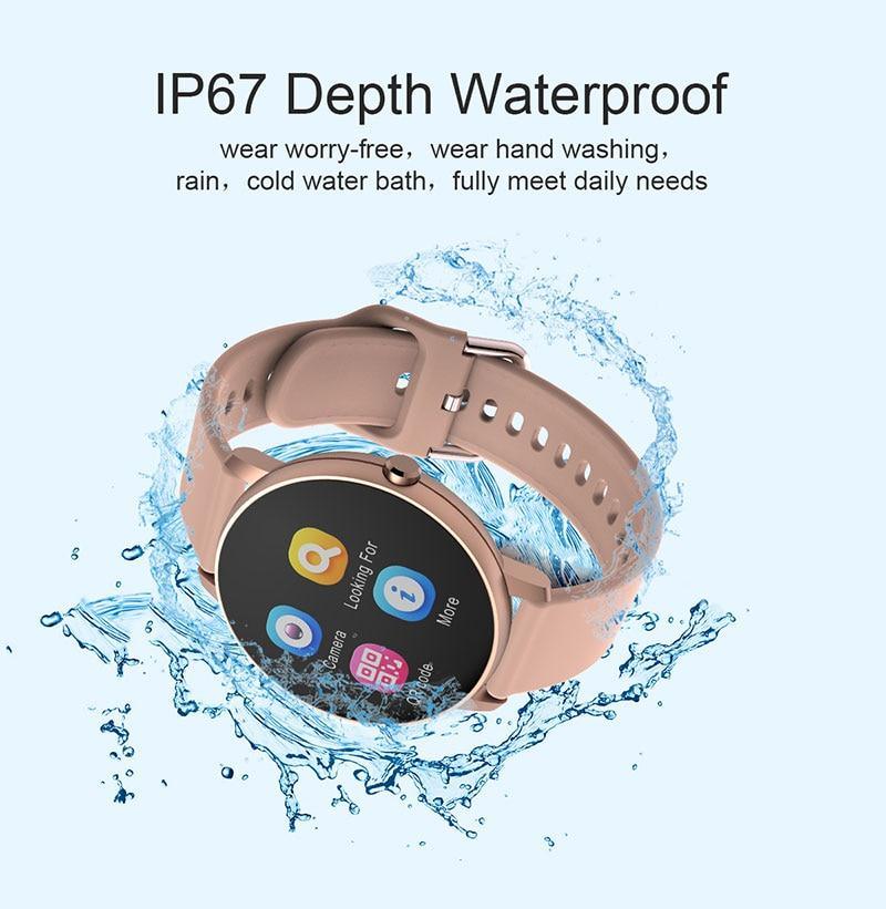 Nouvelle montre de sport connectée étanche pour iOS/Android, bracelet intelligent pour hommes et femmes avec moniteur de fréquence cardiaque et de tension artérielle, design moderne