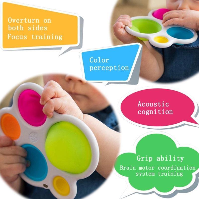 Jouets d'éveil pour bébé planche d'exercices hochets puzzle jouets tableau de développement de l'intelligence coloré jouets éducatifs précoces pour bébé enfants (coloré)