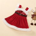 Robe Barboteuse de Noël pour Bébé Filles, Robe Barboteuse à Manches Volantes et Paillettes pour Enfants, Robes pour Fillette dans un Style de Noël Élégant