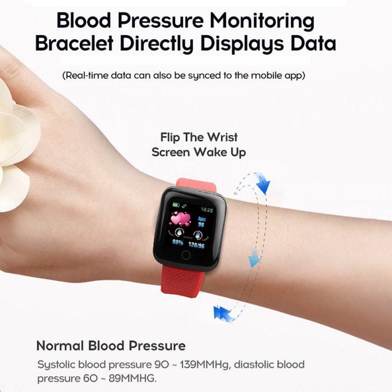 Montre intelligente moderne NEUVE avec moniteur de fréquence cardiaque, tension artérielle et bracelet sport pour systèmes Android