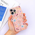 Magnifiques étuis en silicone souple anti-rayures pour iPhone 13 Pro Max. Étui portefeuille en silicone avec porte-cartes pour iPhone 13 Mini, 13ProMax, 13Pro. Étui iPhone avec porte-cartes, motif fleur et papillon.