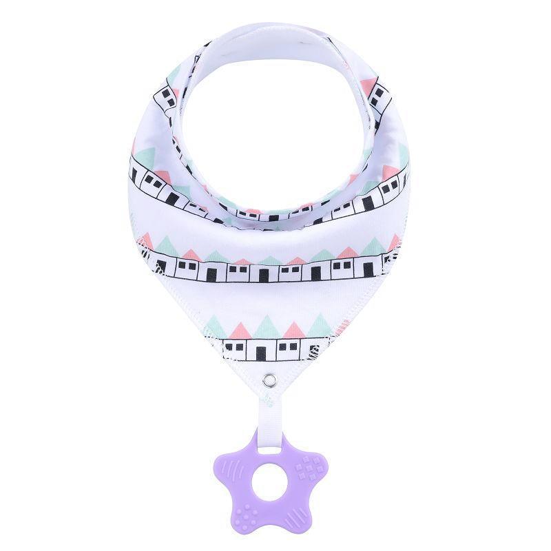 Bavoirs bandanas unisexes 100 % coton biologique super absorbants et doux pour bébé et jouets de dentition pour nouveau-né