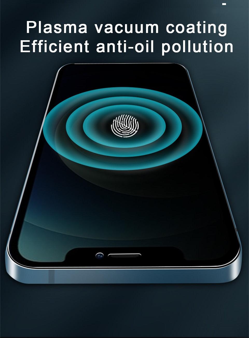 Film en céramique anti-espion pour Iphone 13 12 11 Pro Max Mini Xr Xs Max Se 2020 8 6s 7 6 Plus Se3 Protection d'écran de téléphone portable Film de protection d'écran ultra-transparent anti-rayures pour Iphone