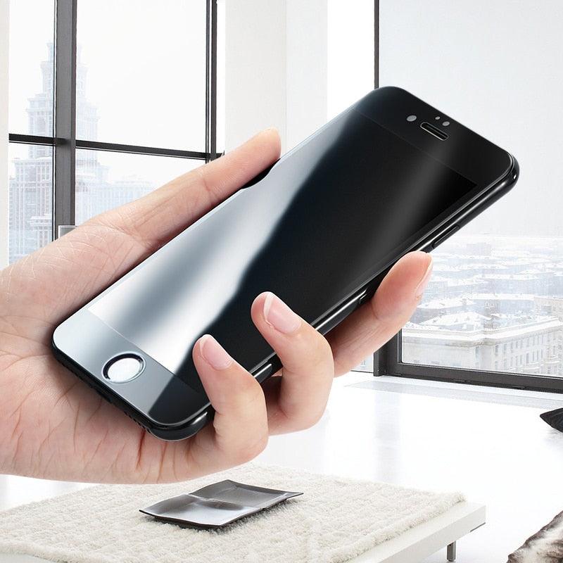 Verre Trempé Incurvé 9D pour iPhone 7 8 6 6S Plus SE, Protecteur d'écran en Verre pour iPhone 8, iPhone 7 Plus, iPhone 8 Plus, Film Protecteur en Verre Trempé