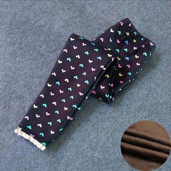 Legging Épais Luxe Moderne Enfant Fille Garçon Automne Hiver Pantalon Doublé Bébé Fille Garçon Vêtement Enfant Fille