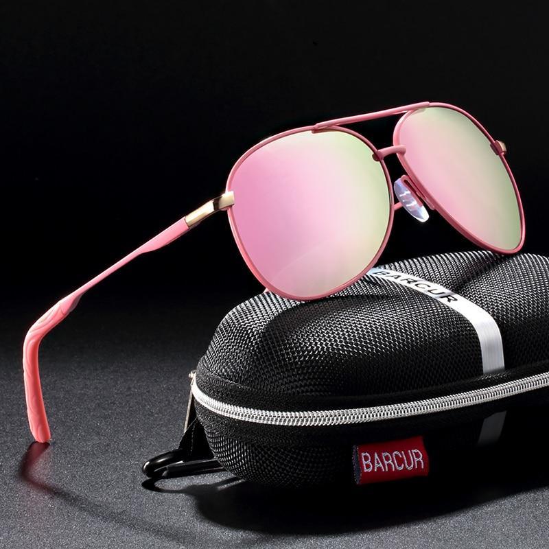 Lunettes de soleil polarisées de luxe universelles avec protection UV400, style aviateur, pour hommes et femmes