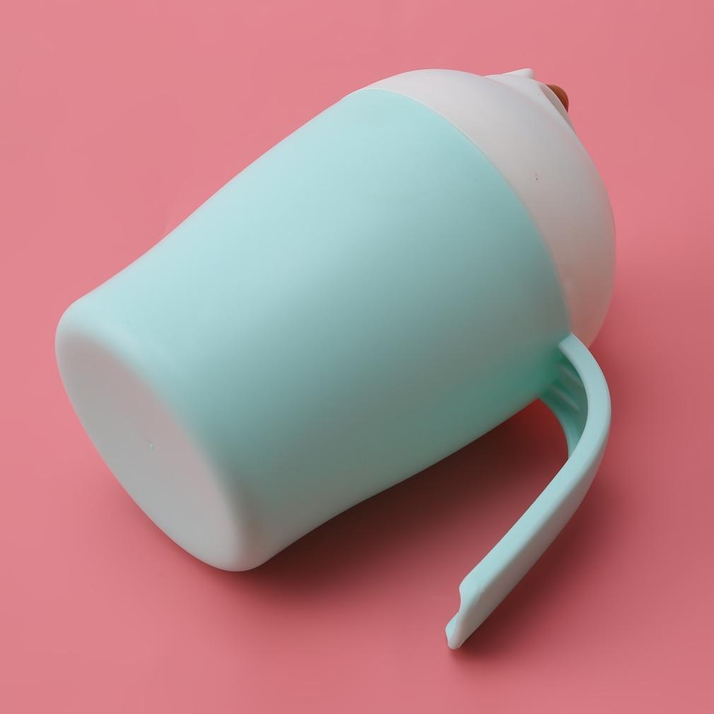Gobelet de shampoing mignon en forme de dessin animé pour bébé, cuillère de douche, baignoire, bouteille d'arrosage pour enfants, douche