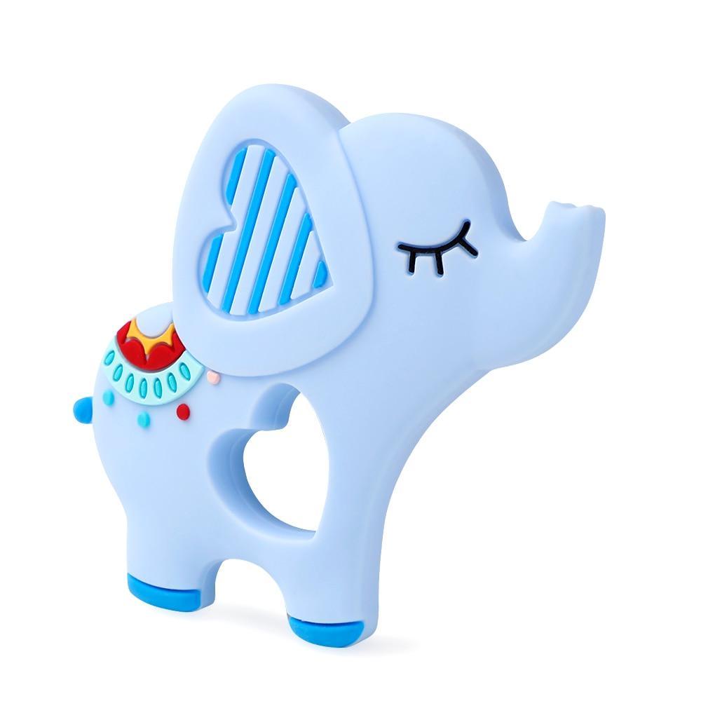 Anneaux de dentition en silicone pour bébé sans BPA, jouet de dentition chien koala chouette éléphant, perles en silicone pour enfants et bébés