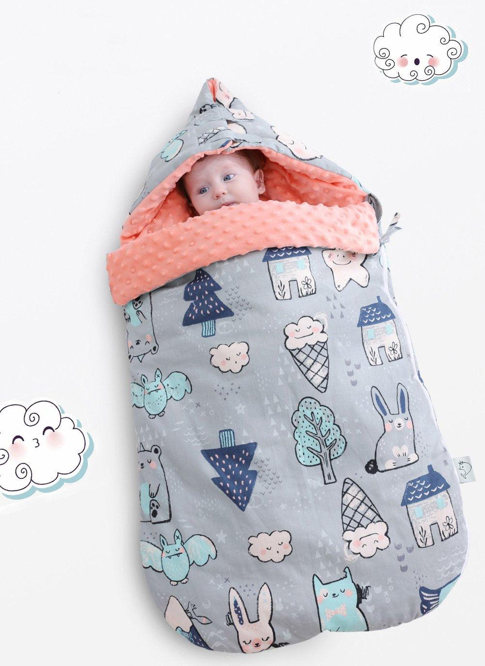 Nouveau-né Bébé Enveloppe Cocon Modèle Sac de couchage Enfant Garçon Fille Enfants Gigoteuse Couverture d'emmaillotage Pour Bébé Enfants
