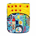Couches Lavables Bébé Réutilisables Réglables Couverture de Couche à Poche Taille Unique Couches Réutilisables Coton Motif Imprimé Tendance Moderne pour Usages Illimités