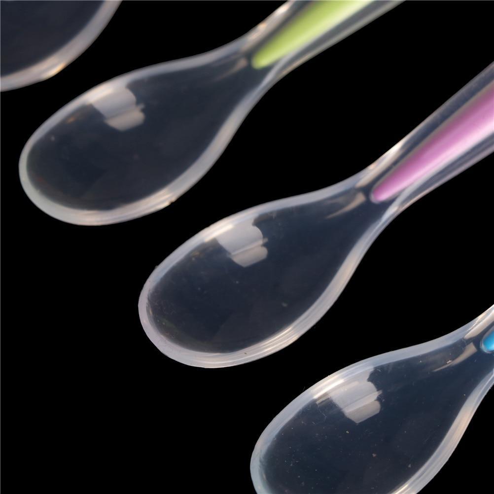 Cuillère en silicone pour bébé, cuillère d'apprentissage pour nouveau-nés, cuillère souple pour l'alimentation, vaisselle, parfaite pour les enfants