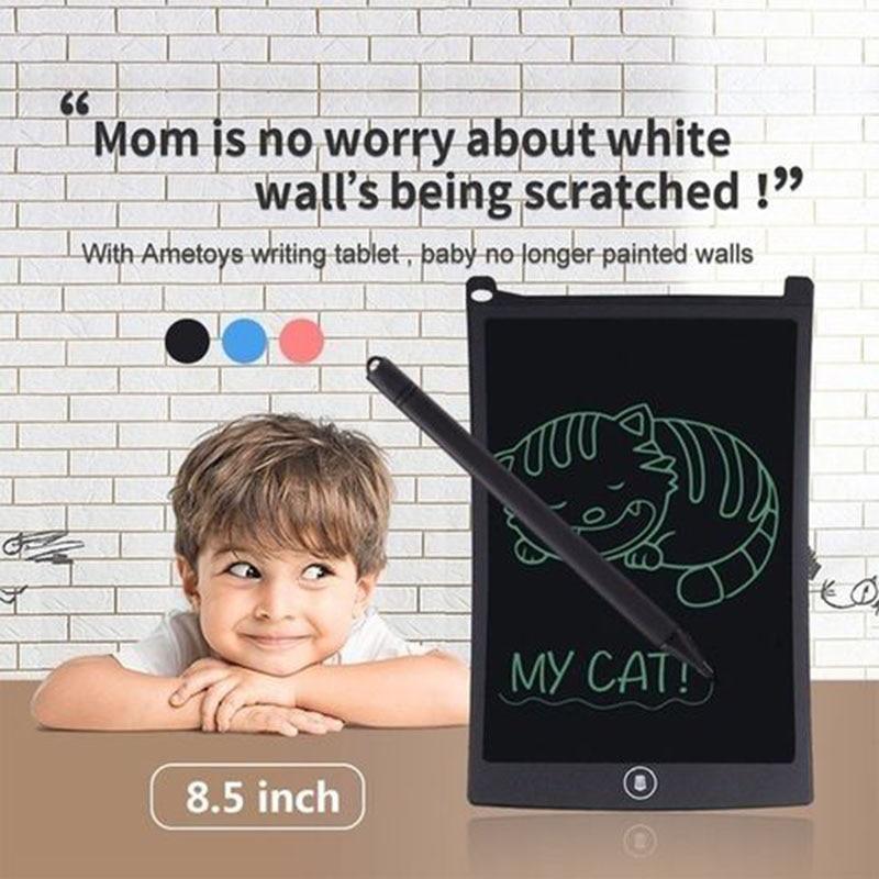 Tablette d'écriture LCD 8,5 pouces moderne, tableau de dessin électronique, tablette graphique numérique, bloc-notes électronique avec stylet pour enfants