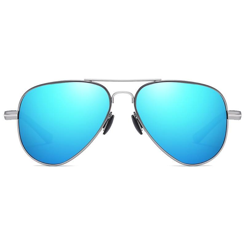 Lunettes de Soleil Aviateur Luxe pour Homme Polarisées Style Pilote Accessoires Homme Conduite Pêche Randonnée Protection UV400