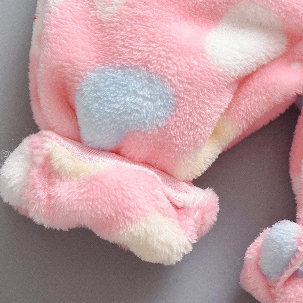 Barboteuse Bébé Nouveau-né Combinaison Enfant Dessin Animé Animal Polaire Chaud Barboteuse pour bébé Garçon Filles Matière Peluche