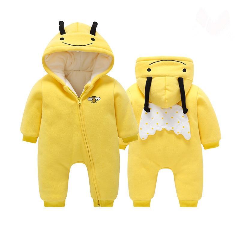 Combinaison bébé Dinosaure et Lapin avec Fermeture Éclair Vêtements Nouveaux-nés Grenouillère Bébés Filles et Garçons Déguisement Enfant Combinaison