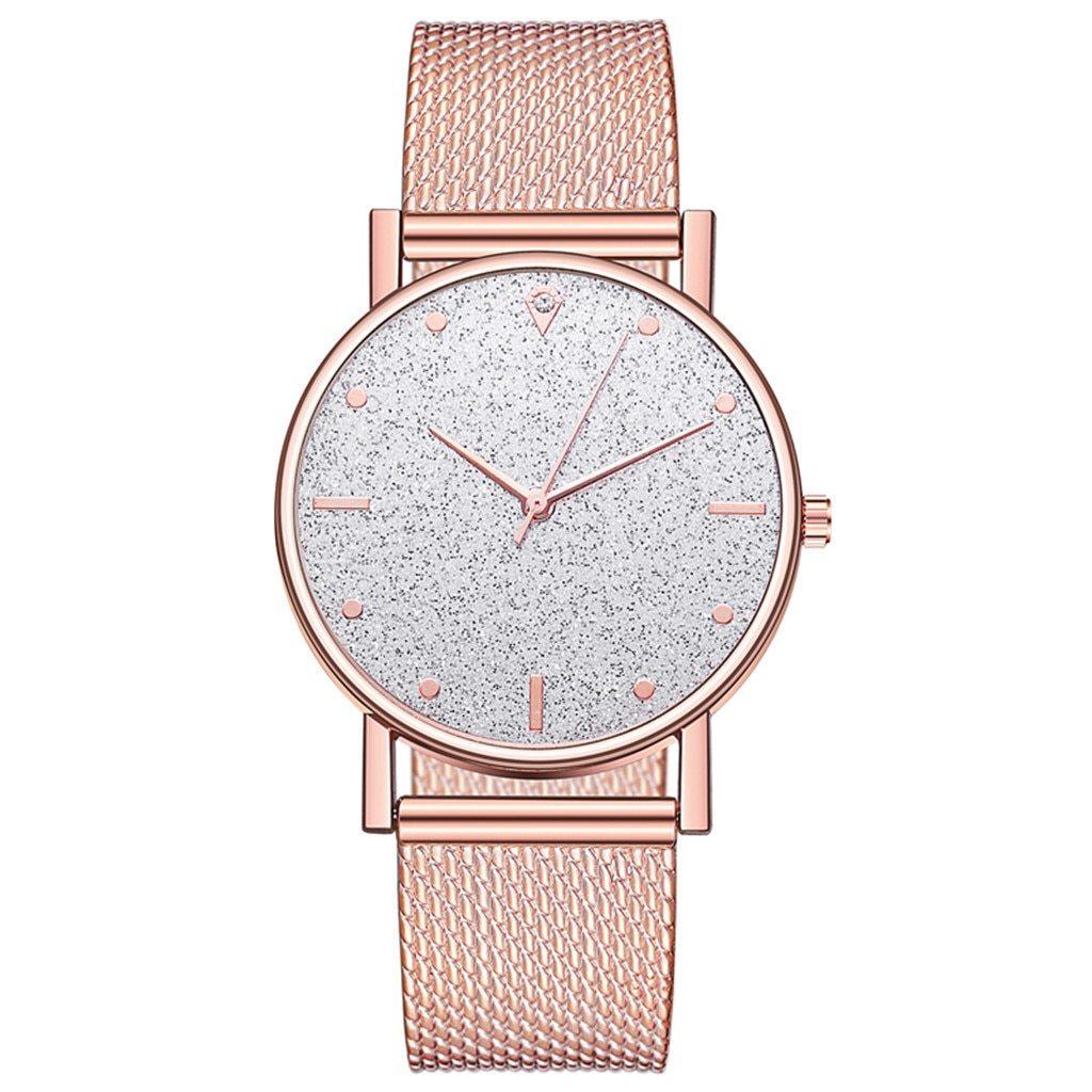 Montre décontractée pour femmes, cadran romantique ciel étoilé, montre-bracelet à quartz tendance pour femmes et jeunes filles