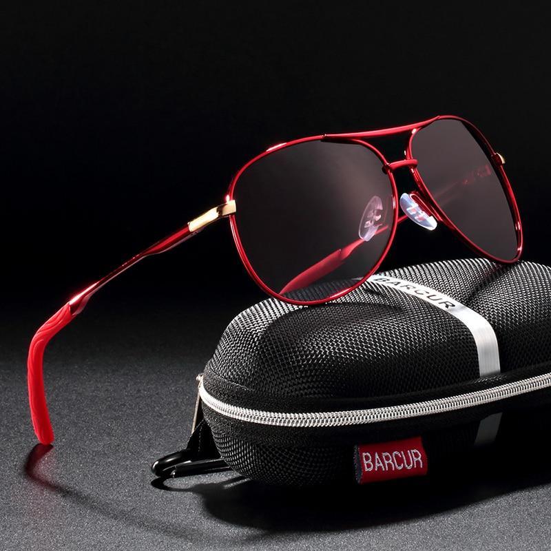 Lunettes de soleil polarisées de luxe universelles avec protection UV400, style aviateur, pour hommes et femmes