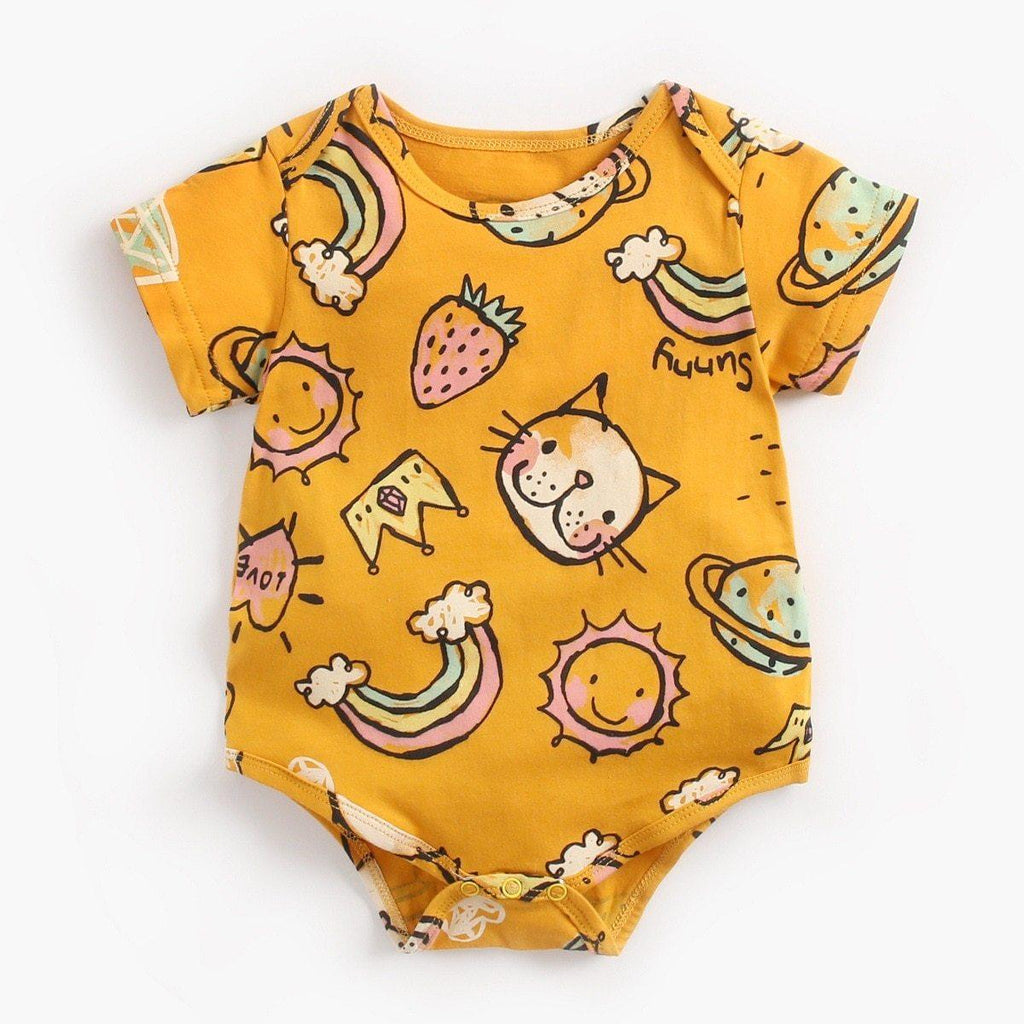 Combinaison de luxe moderne imprimée intéressante pour nouveau-né, vêtements pour enfants, barboteuse pour filles et garçons
